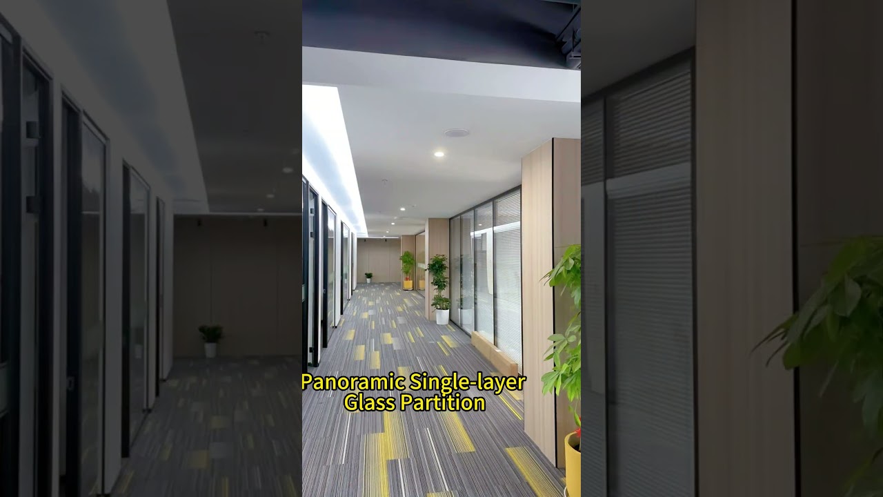 Limited Budget for Your Glass Office Partition Wall？Why Not Panoramic Glass + Aluminum Alloy Frame?