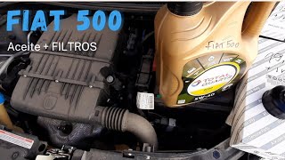 🛢FIAT 500/How to change the oil + filters