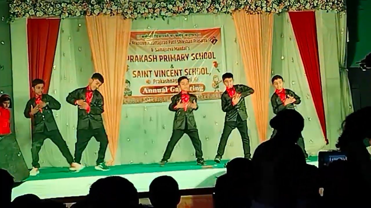 S v School Soni Tasgaon School gathering Marathi dance 2026 gathering dance