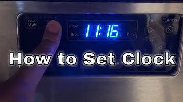 Whirlpool Gas Range - How to Set Clock
