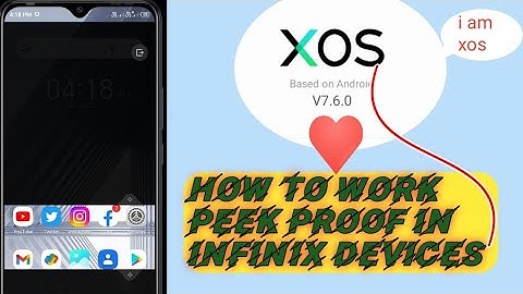 how to work peek proof in infinix devices| xos launcher peek proof work| infinix hot 10 play|