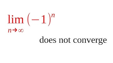 Proof: lim (-1)^n doesn