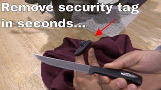 Remove security tag from clothing - hack