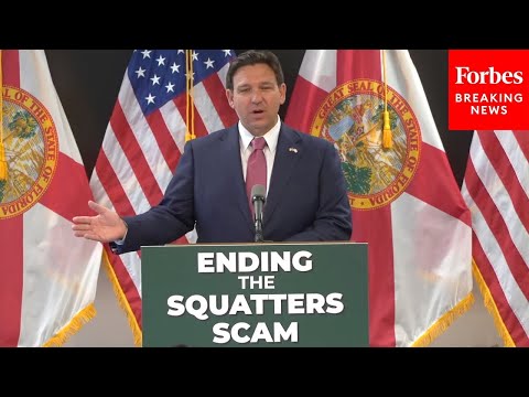 BREAKING NEWS: DeSantis Signs Into Law Hardline Property Rights Bill To Crack Down On Squatters