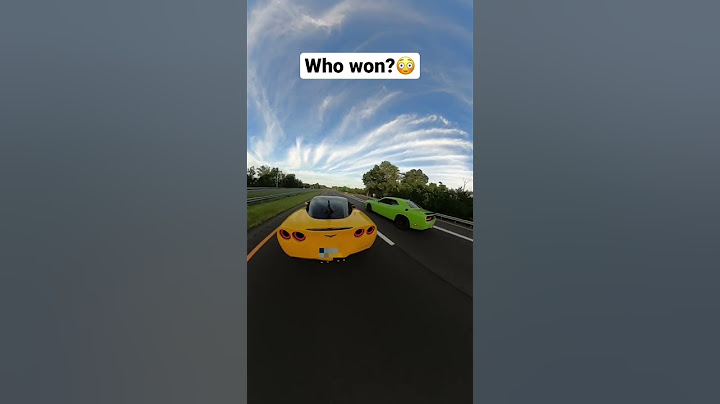 Challenger hellcat vs C6 corvette