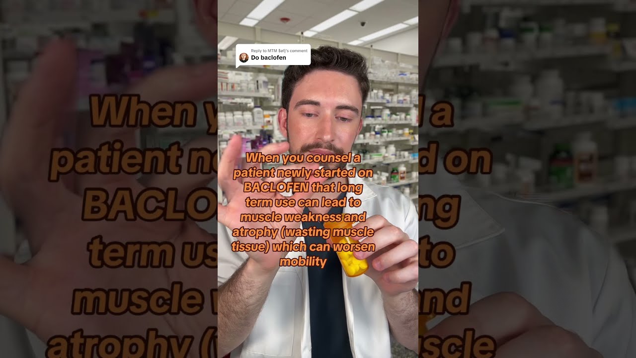 BACLOFEN COUNSELING Pharmacist Pharmacy Baclofen Seizures Seizuredisorder Shorts