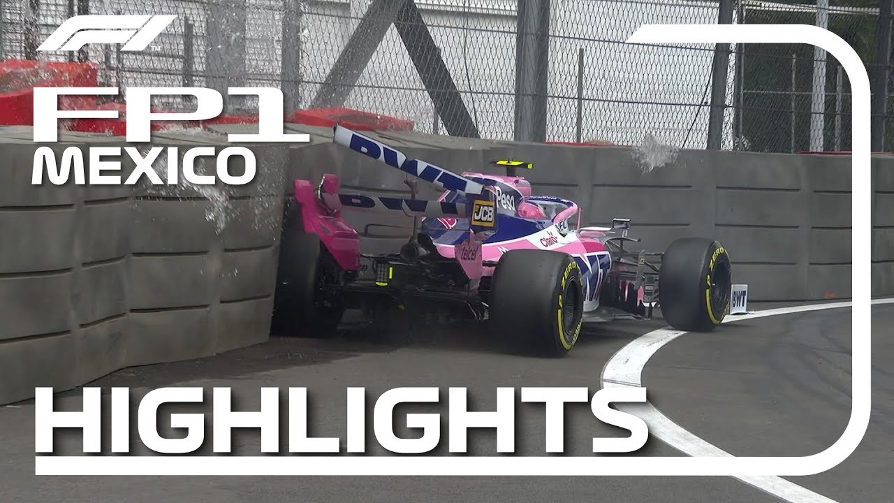 2019 Mexican Grand Prix Fp1 Highlights Youtube