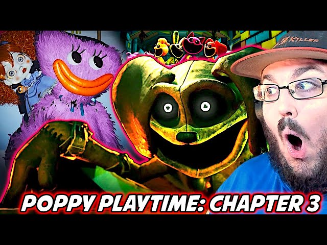 POPPY PLAYTIME CHAPTER 3 GAMEPLAY TRAILER & CATNAP REVEAL (Reaction) 