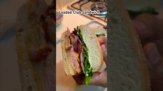 Let's make cheese, bacon and ham sandwich #shorts #youtubeshorts #cooking #trending #sandwich