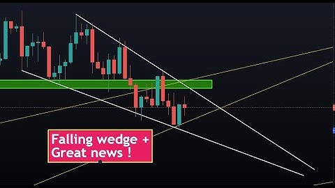 Falling wedge + Great news!