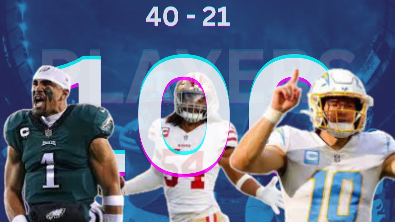 2023 Top 100 NFL Players 4021 YouTube
