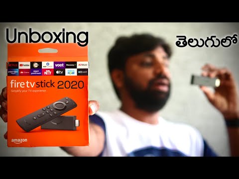 Amazon Fire Tv Stick 2020 Unboxing   Initiall Imperssions    In Telugu