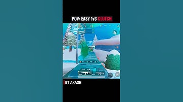 EASY 1V3 CLUTCH | BGMI | #pubg #bgmi #shorts #clutch #1v3