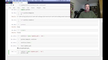 Storing and retrieving Python objects with "pickle"