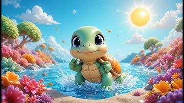 Turtle Counting Song | Learn Numbers 1 to 10 with Friendly Turtles | Educational Kids Songs