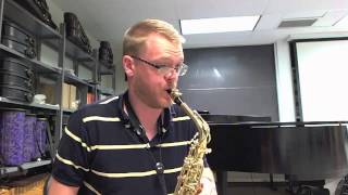 2014 - 2015 TMEA All State Saxophone Etude #2 || James Barger, Saxophone