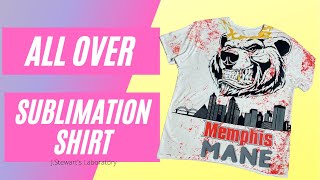 Diy All Over Sublimation Shirt | Small Heat Press| Canva Design