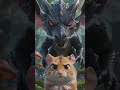 🐹 Tiny Hamster vs Dragon 🐉 #shorts #monster #evolution #cartoon #ai #viral #animation