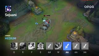 Sejuani Q + R + Flash + W