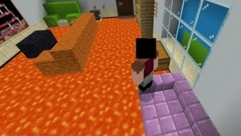The floor is lava Parkour Minecraft pe gameplay