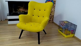 Fotel uszak do salonu - szybki test i montaż