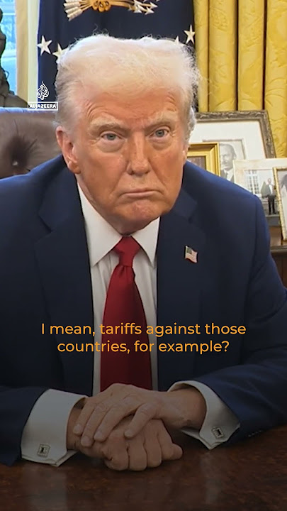 Trump insists Jordan and Egypt will take Palestinians from Gaza | AJ #shorts