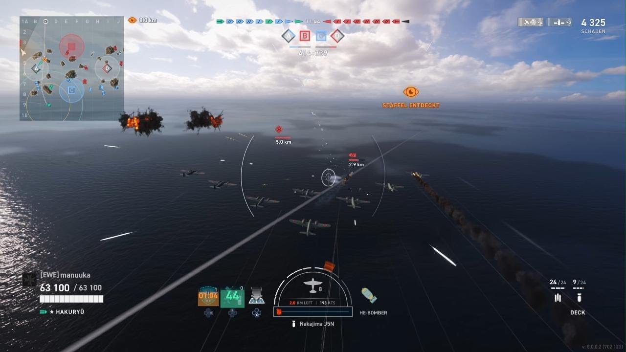 World of Warships: Legends Enterprise Gameplay Support an allen Fronten