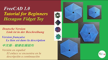 FreeCAD 1.0 Tutorials voor beginners, Hexagon Fidget Toy, 3D-printen.