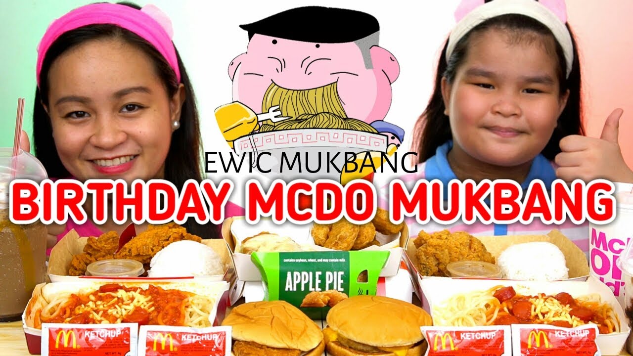 BIRTHDAY MCDO MUKBANG with LYANNE PO, CHICKEN ALA KING + MCSPHAGETTI + CHICKEN FILLET + MCNUGGETS