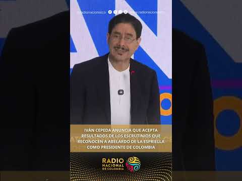 Iván Cepeda announces he accepts results recognizing Abelardo de la Espriella as president