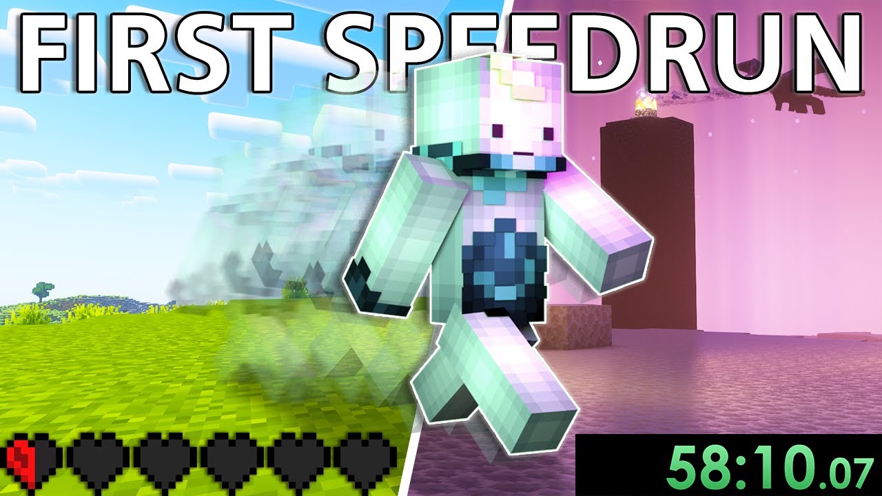 I Beat Minecraft Without Taking Damage? (First Speedrun)