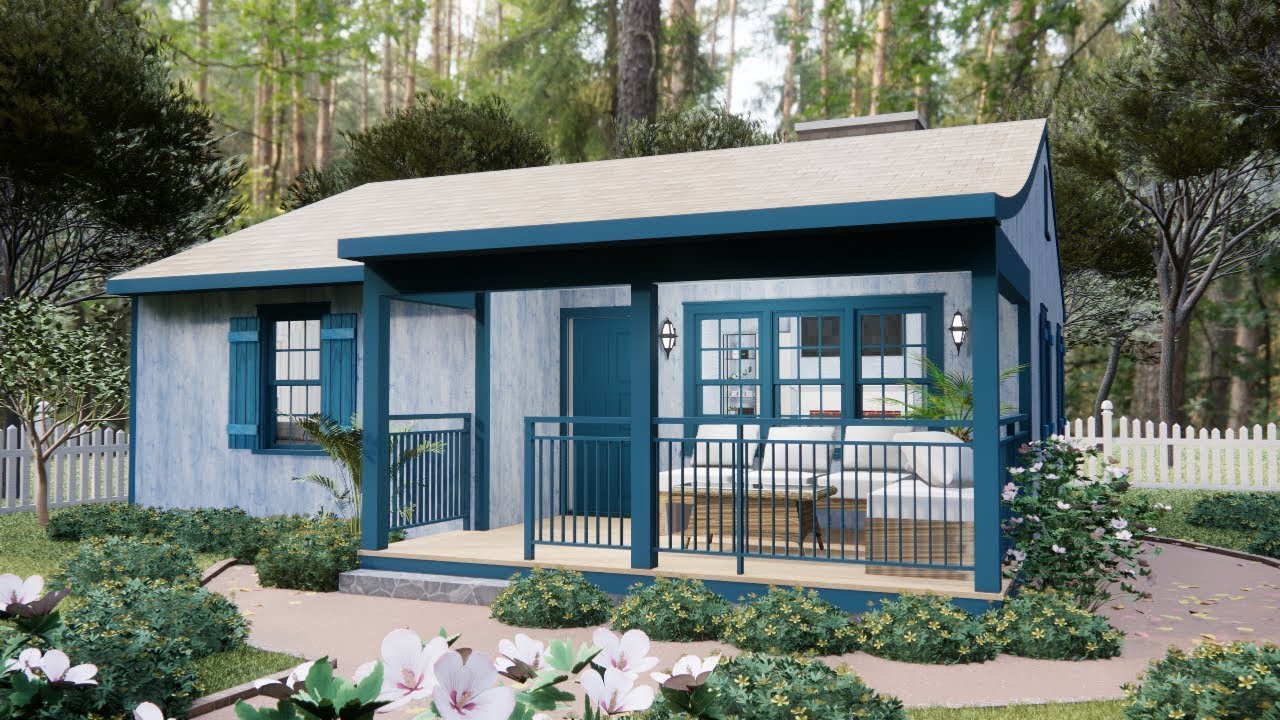 2 Bedroom Tiny House Tour: Compact & Comfortable 30'x32' (9x10m) Layout | Perfect Small Home Design