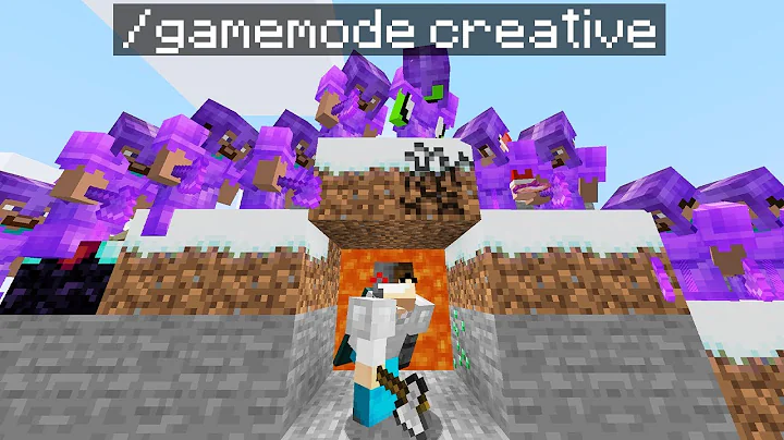 Minecraft Manhunt but the Hunters secretly used CREATIVE MODE...