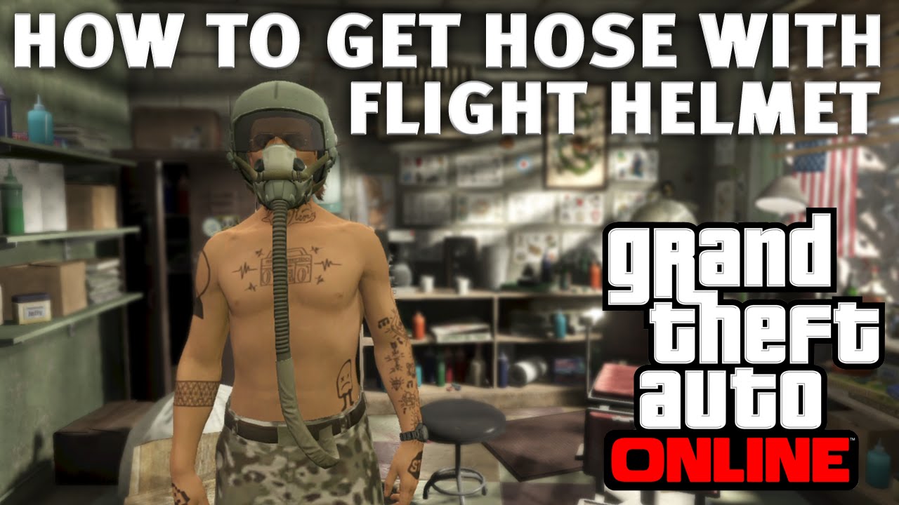 GTA 5 ONLINE How To Get Flight Helmet Hose (After Flight Helmet With