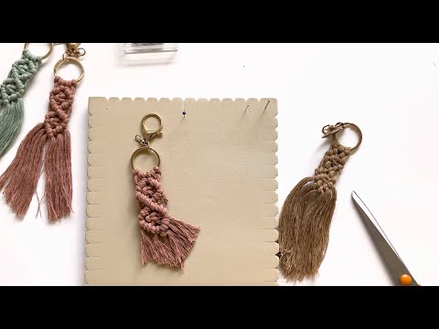 DIY Macrame Keychain Set: Step-by-Step Tutorial