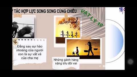 Quy tắc hợp lực song song cùng chiều - VL10