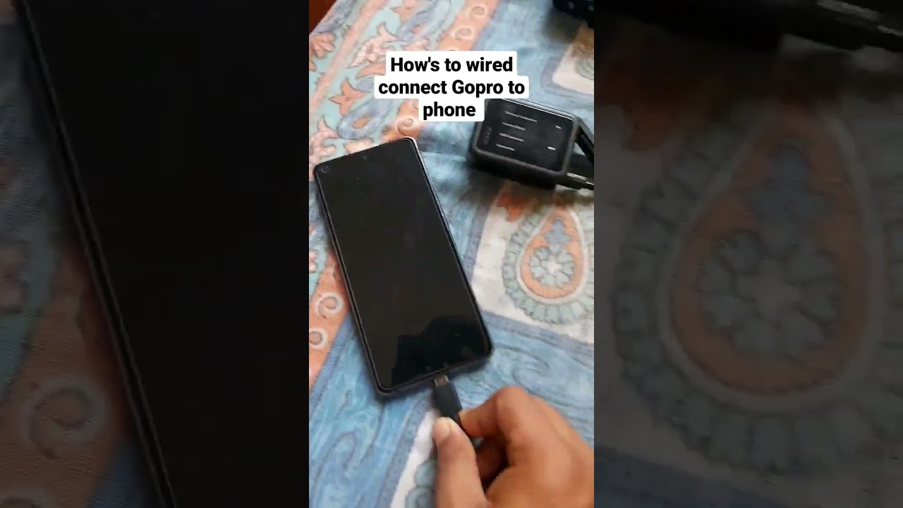how to connect phone to GoPro wired.. 