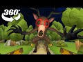99 Nights in the Forest - The deer chase you !  360° VR