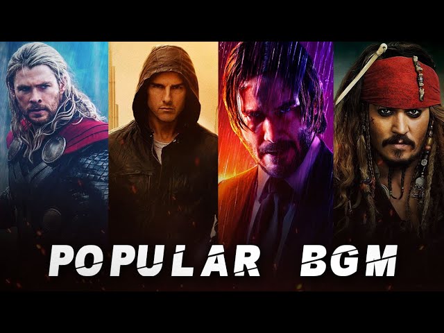 Top 10 Hollywwod BGM | Movie themes ft.Jacksparrow, John wick, Avengers, Thor, Departed, Shang chi class=