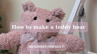 HOW TO MAKE A TEDDY BEAR | HOW JOYFUL TEDDY | FREE SEWING PATTERN EASY