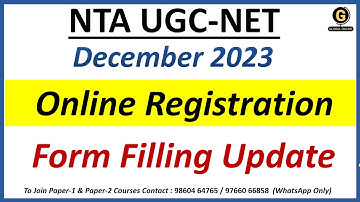 NTA UGC NET December 2023 Online Application Forms | Best Course for NET Paper 1 Preparation |