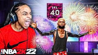 FIRST DRIBBLE G0D TO HIT LEVEL 40 (MAX) ON THE 1V1 COURT NBA 2K22!  BEST LEGEND REACTION + GO KARTS