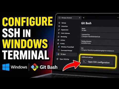 How to configure SSH in Windows Terminal with Git Bash - Quick Tutorial
