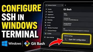 How to configure SSH in Windows Terminal with Git Bash - Quick Tutorial