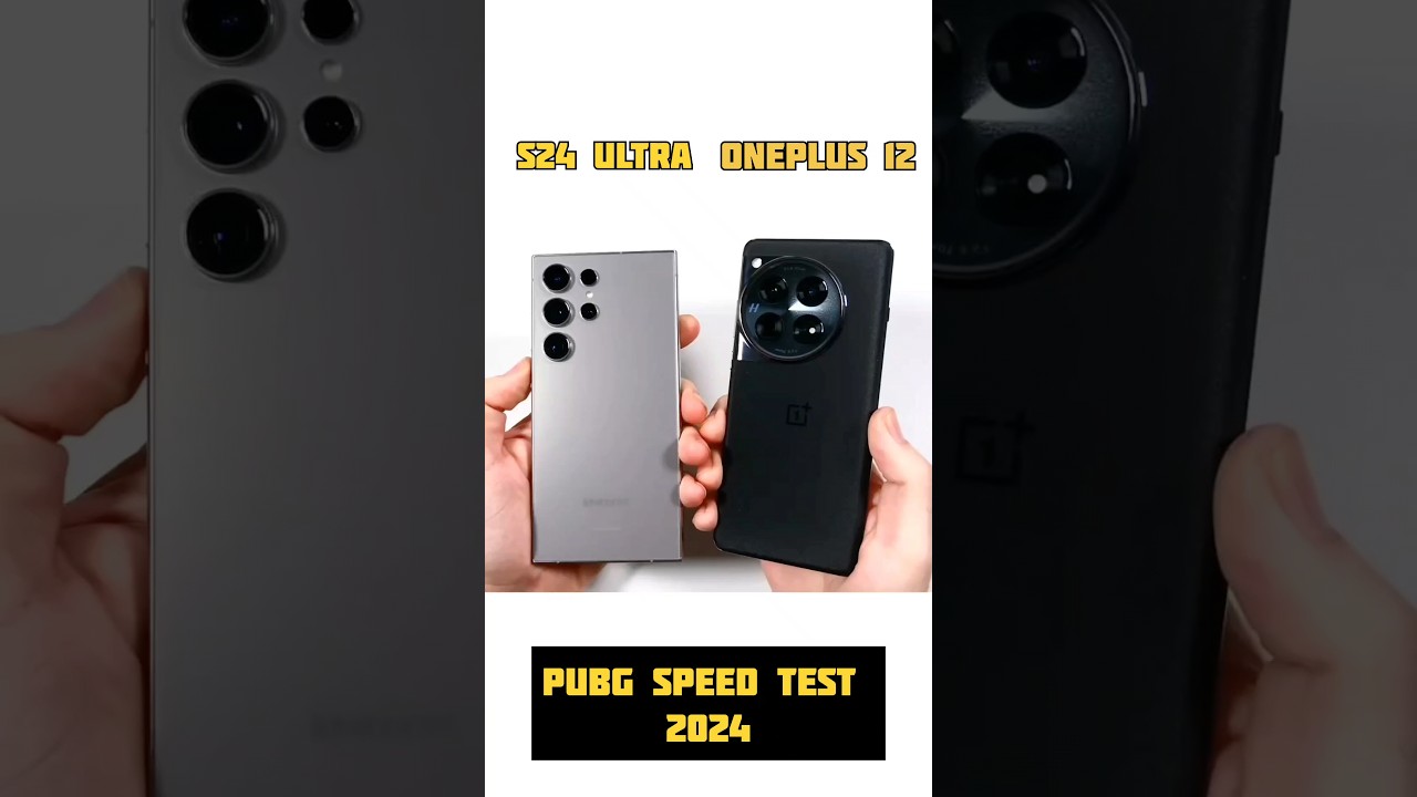 s24 Ultra vs OnePlus 12 PUBG Speed Test 