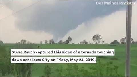 Tornado touches down near Iowa City