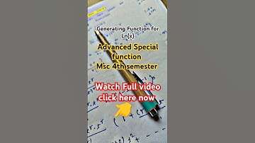 Generating function for Ln(x) 🫰❤️ #laguerrepolynomial #generatingfunction #mscmathematics #sftp