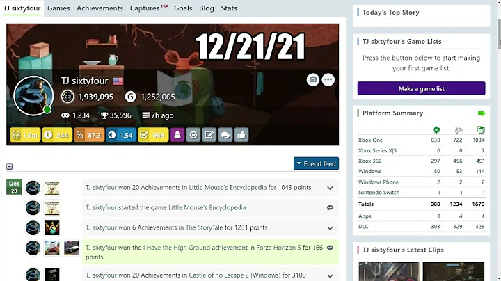Earning 102,000 Gamerscore in 23 hours