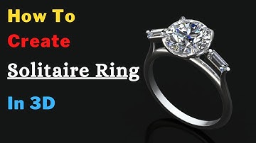 How To Create Solitaire ring In 3d || Gemvision Matrix 9 Tutorial #12
