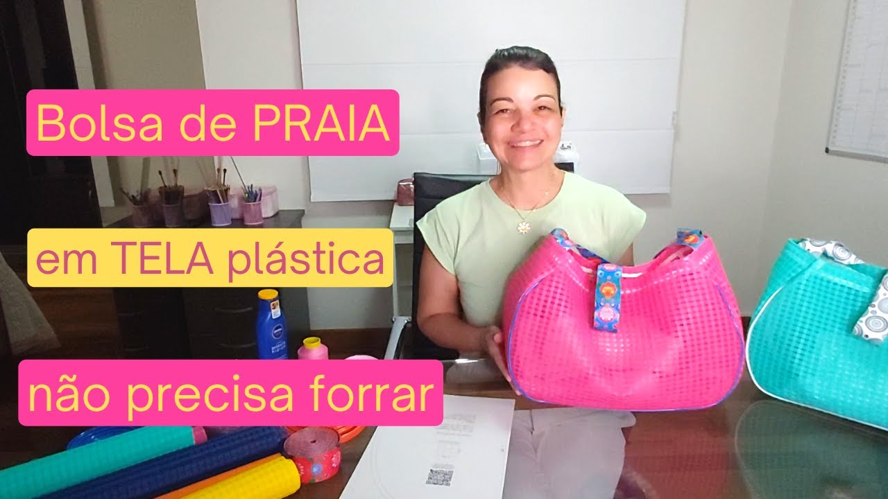 AULA 41 - BOLSA DE PRAIA EM TELA TRELIÇA | PAULA LOVATO